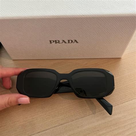 prada runway 49mm rectangular sunglasses|prada eyewear runway sunglasses.